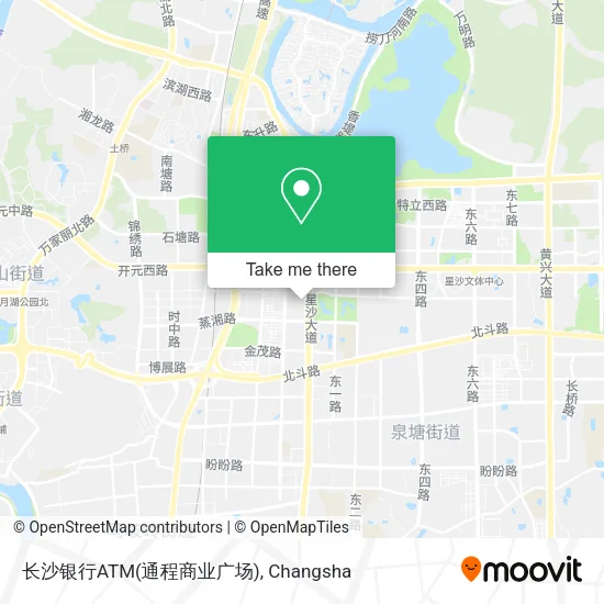 长沙银行ATM(通程商业广场) map