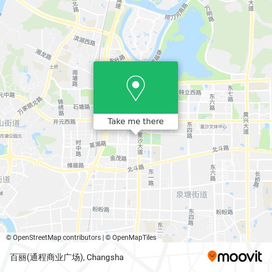 百丽(通程商业广场) map