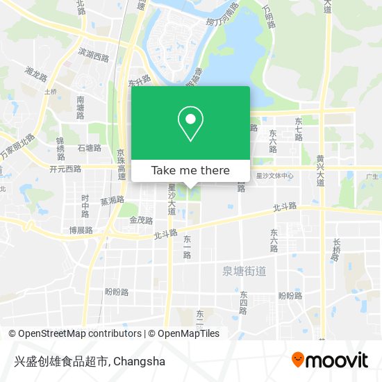 兴盛创雄食品超市 map