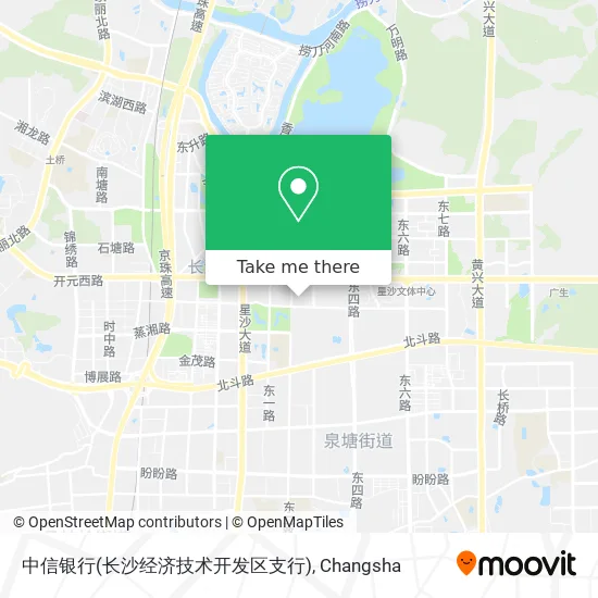中信银行(长沙经济技术开发区支行) map
