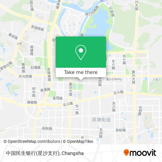 中国民生银行(星沙支行) map