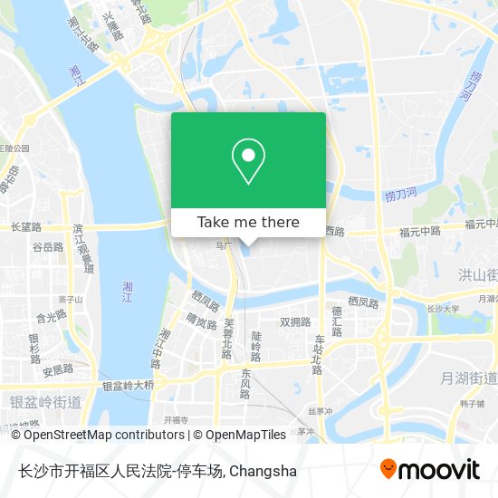 长沙市开福区人民法院-停车场 map