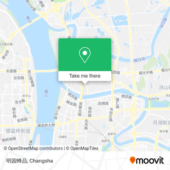 明园蜂品 map