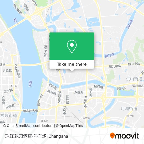 珠江花园酒店-停车场 map