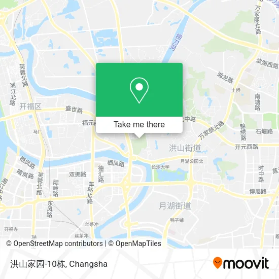 洪山家园-10栋 map