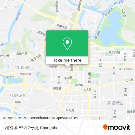 湘绣城-F7西2号楼 map