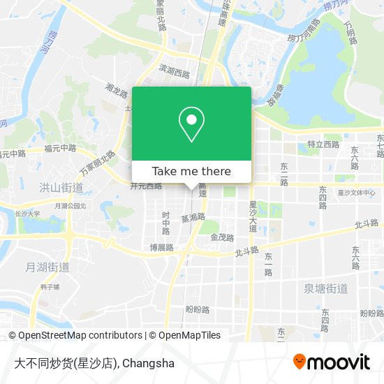 大不同炒货(星沙店) map