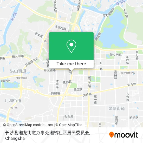 长沙县湘龙街道办事处湘绣社区居民委员会 map