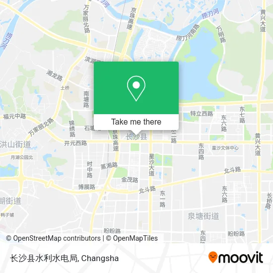 长沙县水利水电局 map