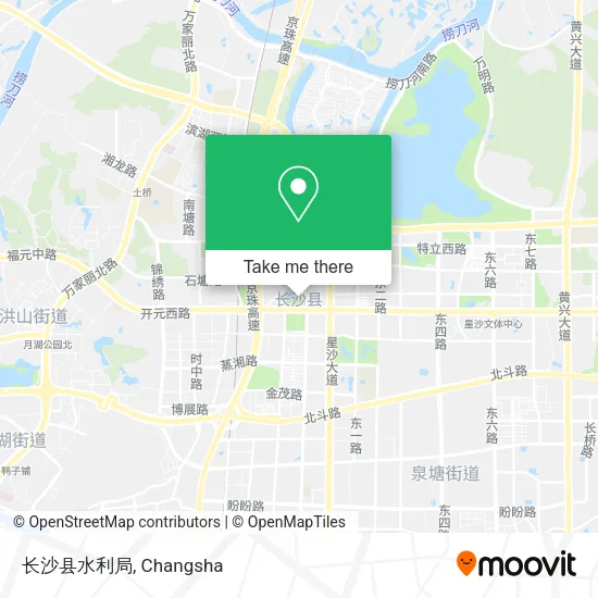 长沙县水利局 map