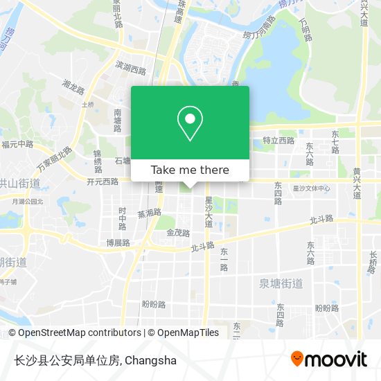 长沙县公安局单位房 map