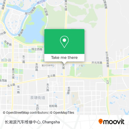 长湘源汽车维修中心 map