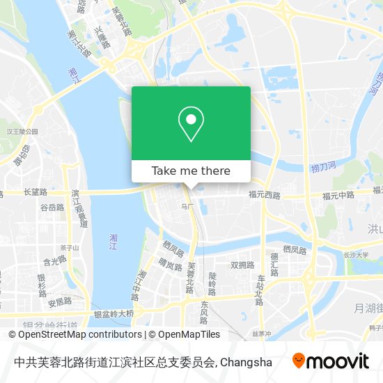 中共芙蓉北路街道江滨社区总支委员会 map