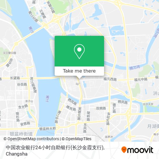 中国农业银行24小时自助银行(长沙金霞支行) map