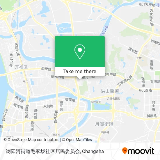 浏阳河街道毛家垅社区居民委员会 map