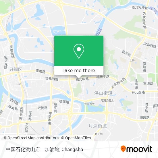 中国石化洪山庙二加油站 map