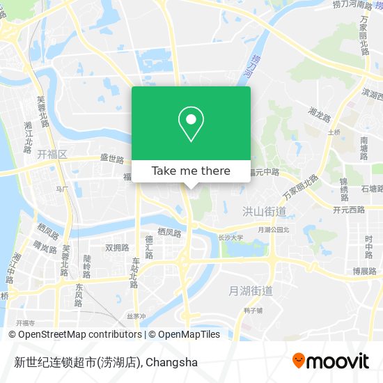 新世纪连锁超市(涝湖店) map