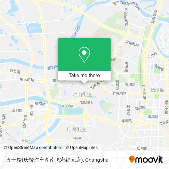 五十铃(庆铃汽车湖南飞宏福元店) map