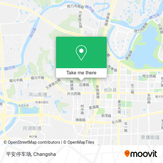 平安停车场 map