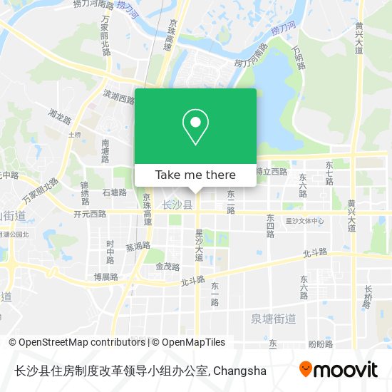 长沙县住房制度改革领导小组办公室 map