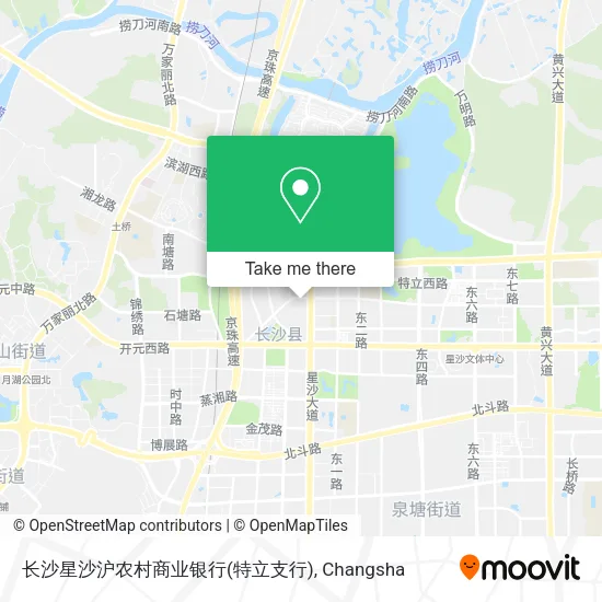 长沙星沙沪农村商业银行(特立支行) map