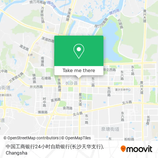 中国工商银行24小时自助银行(长沙天华支行) map