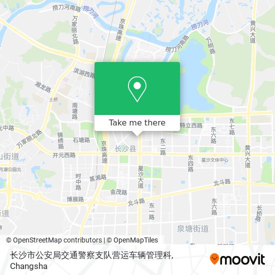 长沙市公安局交通警察支队营运车辆管理科 map