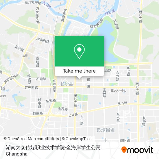 湖南大众传媒职业技术学院-金海岸学生公寓 map