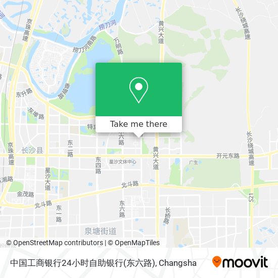 中国工商银行24小时自助银行(东六路) map