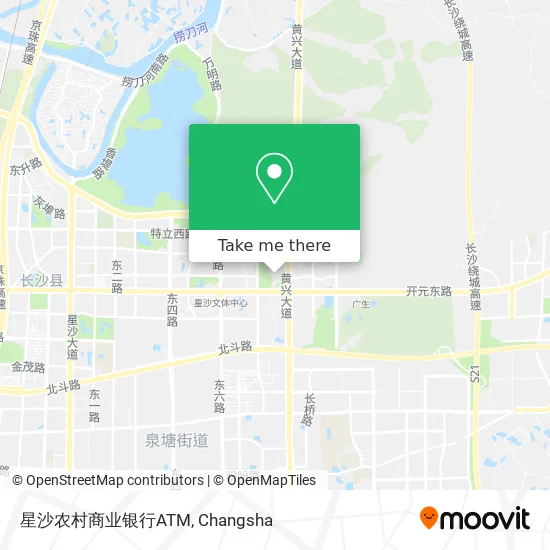 星沙农村商业银行ATM map