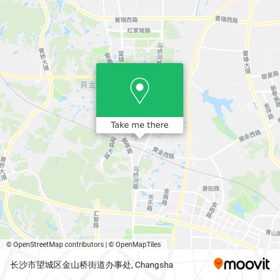长沙市望城区金山桥街道办事处 map