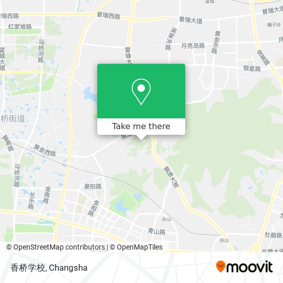 香桥学校 map