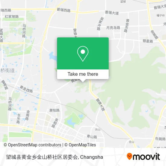 望城县黄金乡金山桥社区居委会 map