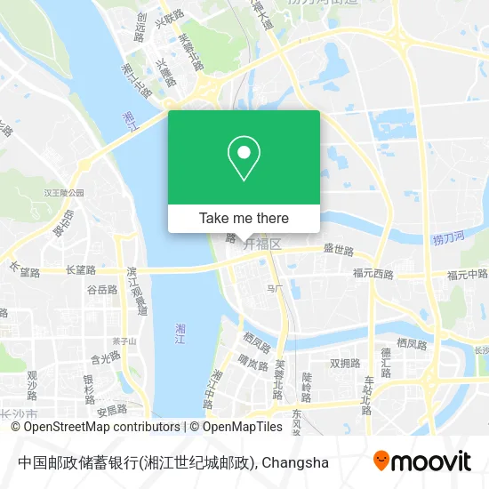 中国邮政储蓄银行(湘江世纪城邮政) map