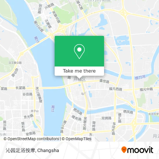 沁园足浴按摩 map