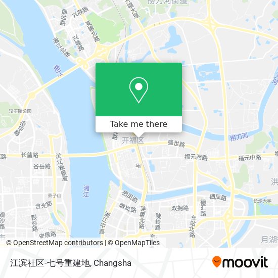 江滨社区-七号重建地 map