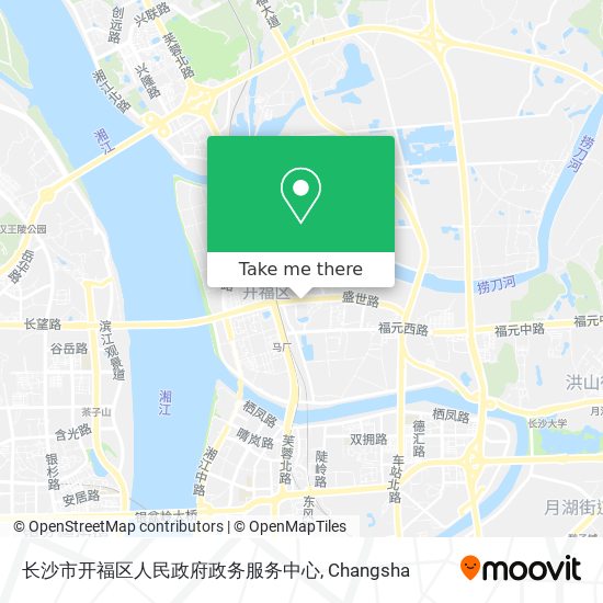 长沙市开福区人民政府政务服务中心 map