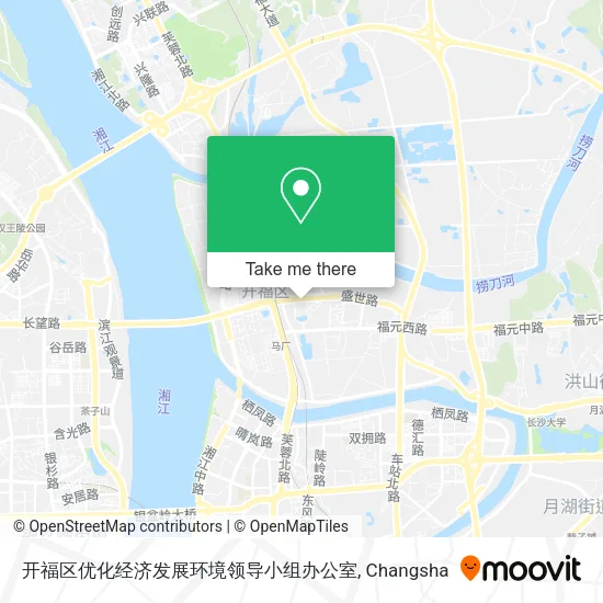 开福区优化经济发展环境领导小组办公室 map