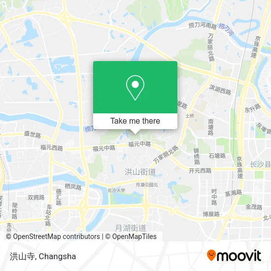 洪山寺 map