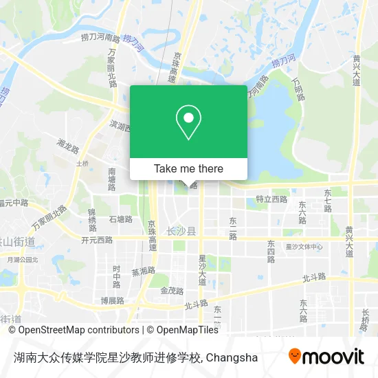 湖南大众传媒学院星沙教师进修学校 map