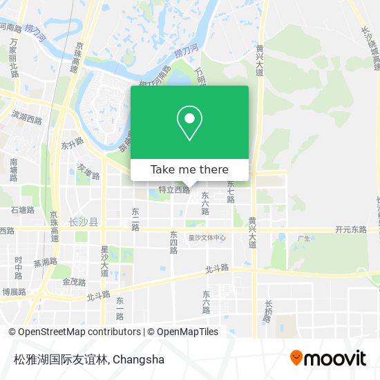 松雅湖国际友谊林 map