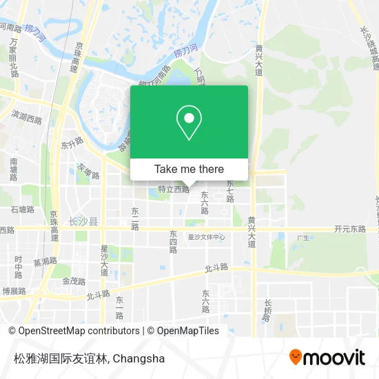 松雅湖国际友谊林 map