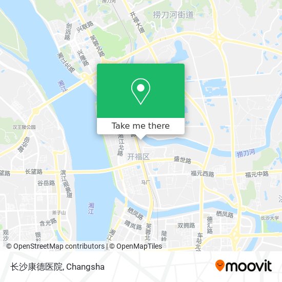 长沙康德医院 map