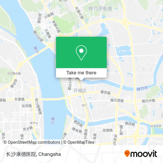 长沙康德医院 map