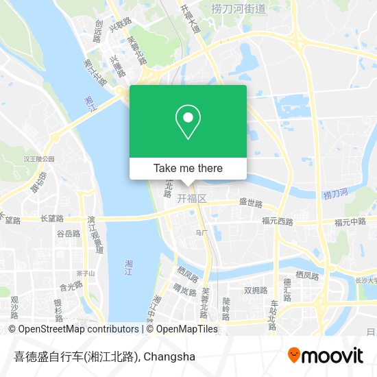 喜德盛自行车(湘江北路) map