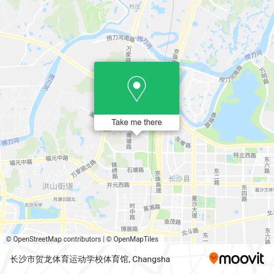 长沙市贺龙体育运动学校体育馆 map