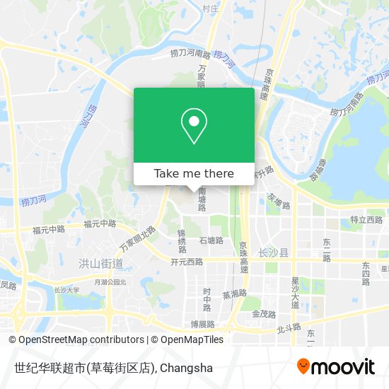 世纪华联超市(草莓街区店) map