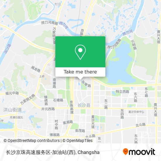 长沙京珠高速服务区-加油站(西) map