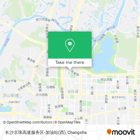长沙京珠高速服务区-加油站(西) map