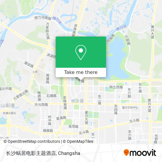 长沙蜗居电影主题酒店 map